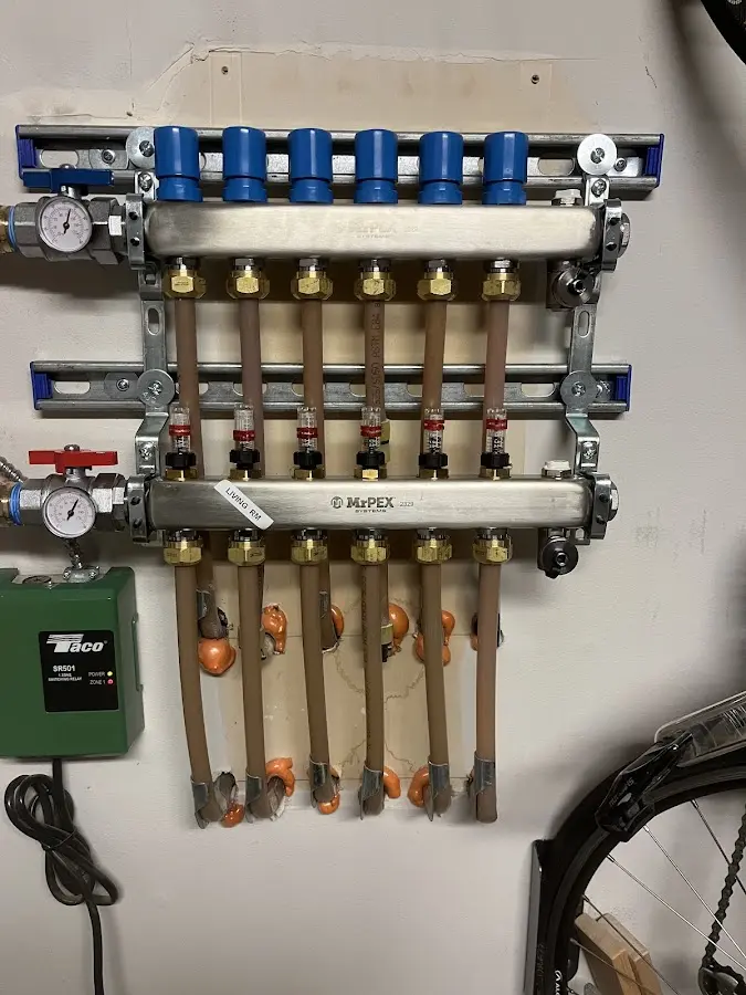 Plumber performing Leak Detection at a residential property in Tallmadge